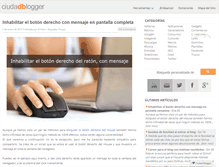 Tablet Screenshot of ciudadblogger.com